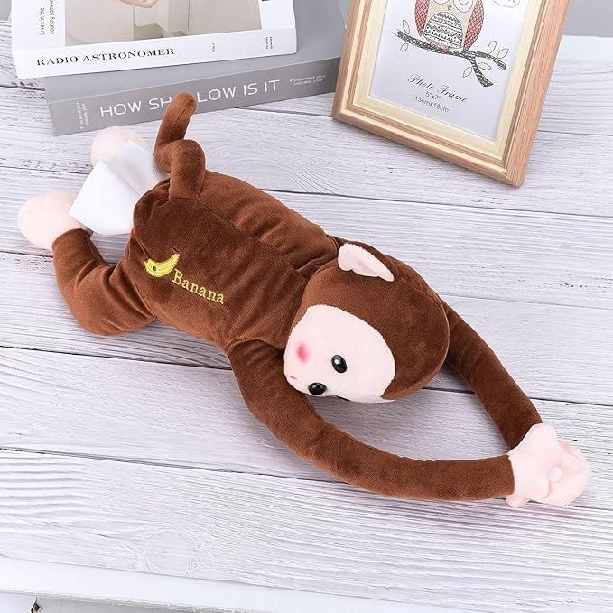 Cute Monkey Tissue Holder 🐒 – Fun & Functional Home Essential