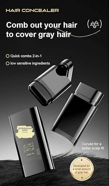 Instant Hair Color Touch-Up Comb – Cover White Hair in Seconds 🖤✨ (20gm)
