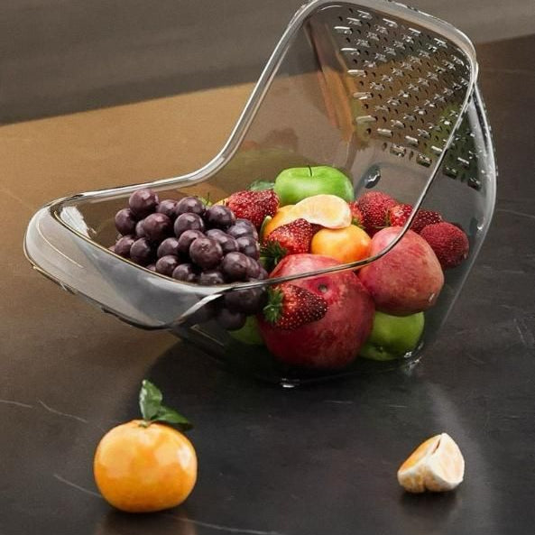 Kitchen Strainer Drain Basket – Wash, Rinse & Store with Ease 🍓🥬✨